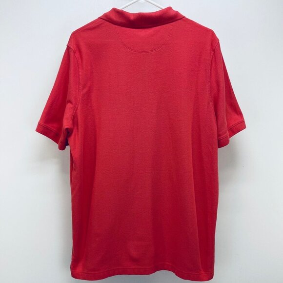 Croft & Barrow Shirt Size L Men’s Signature Polo 3 Button Red 100% Cotton - Picture 8 of 9